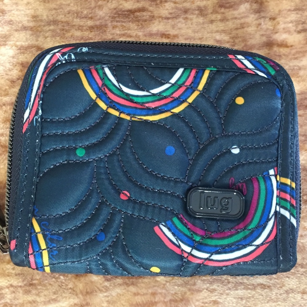 Lug Splits Accordion Rainbow Wallet with RFID